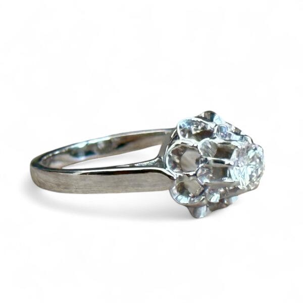 Solitaire diamant 0,33 carat or 18 carats