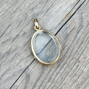 Pendentif photo en or 18 carats