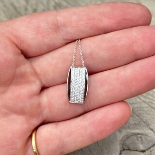 Pendentif or 18 carats occasion | Des Bijoux en Or Pendentif pavage diamant en or 18 carats