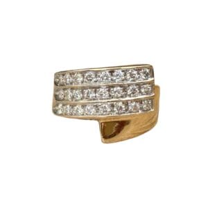 Bague signée Rochas Paris en or jaune 18 carats