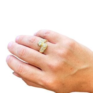 Bague toi et moi en or 18 carats