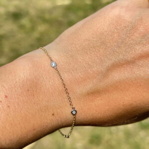 Bracelet maille forçat en or jaune 18 carats