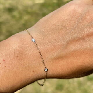 Bracelet maille forçat en or jaune 18 carats