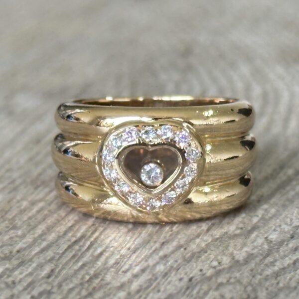 Bague Chopard Happy Diamonds or 18 carats