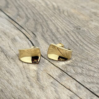 Demi-créoles en or 18 carats d&rsquo;occasion