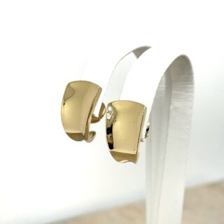 Demi-créoles en or 18 carats d&rsquo;occasion