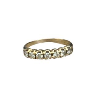 Demi alliance en or 18 carats d'occasion