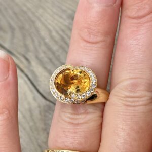 Bague tourbillon en or 18 carats