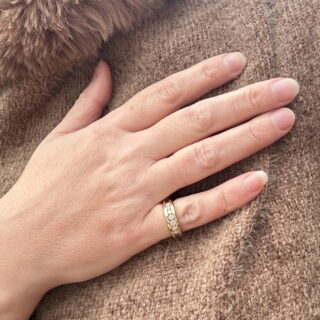 Bague jonc en or 18 carats