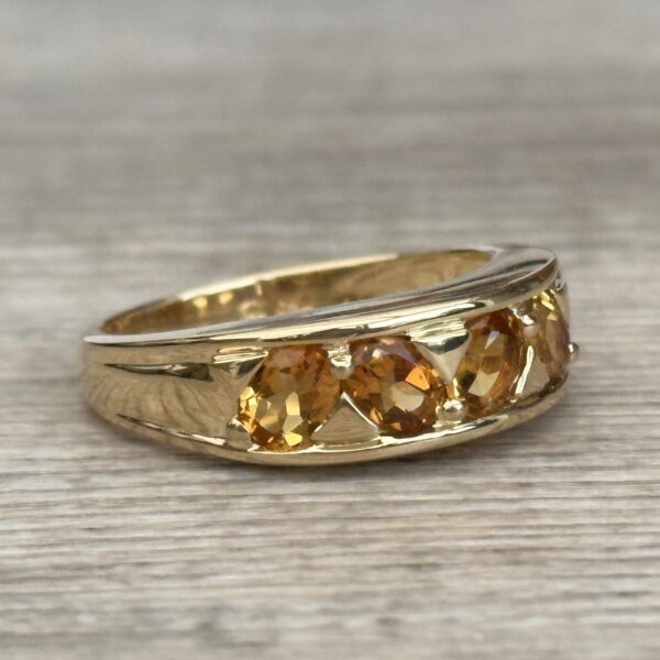 Bague citrines en or 18 carats