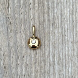 Pendentif d’occasion en or 18 carats avec diamant