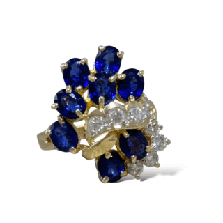 Bague cocktail en or 18 carats d’occasion