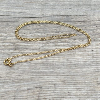 Chaîne maille cheval en or 18 carats d&rsquo;occasion