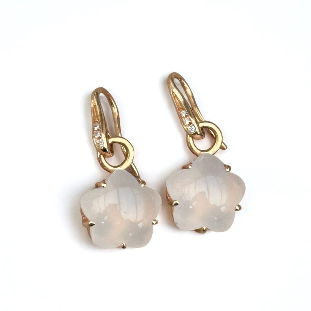 Pendentif Fée En Quartz Rose - Plaqué Or 18 Carats - Bijou Femme Bijouxia - Neuf Avec étiquettes