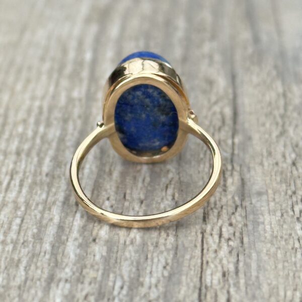 Bague lapis lazuli en or 18 carats d'occasion