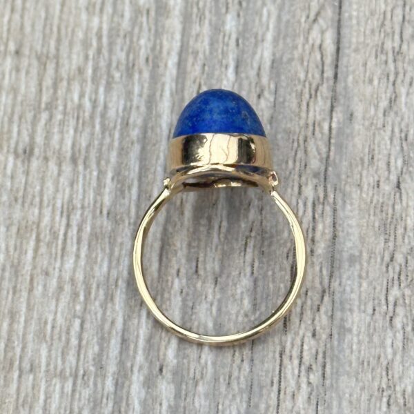 Bague lapis lazuli en or 18 carats d'occasion