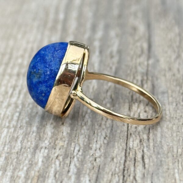 Bague lapis lazuli en or 18 carats d'occasion