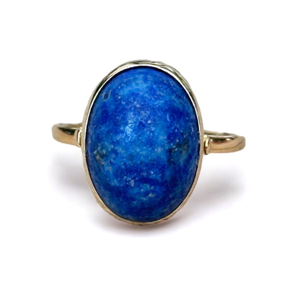 Bague lapis lazuli en or 18 carats d'occasion