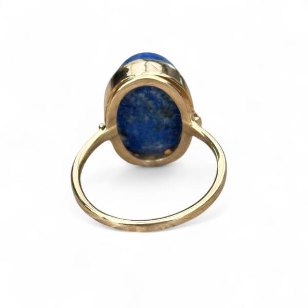 Bague lapis lazuli en or 18 carats d'occasion