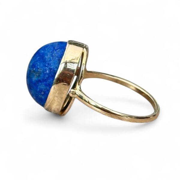 Bague lapis lazuli en or 18 carats d'occasion