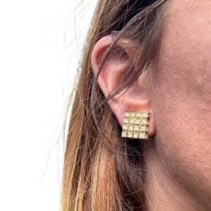 Boucles d’oreilles à clips en or 18 carats