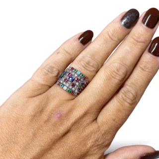 Bague semainier en or 18 carats