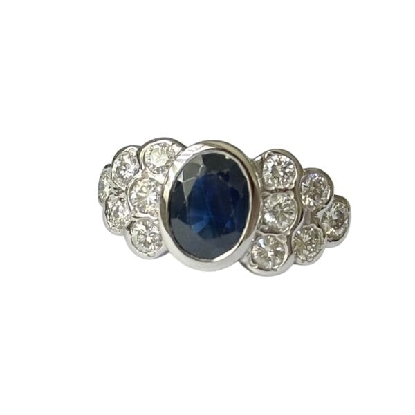 Bague jonc en or blanc