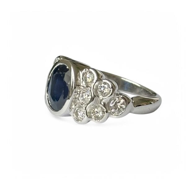 Bague jonc en or blanc