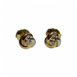 Boucles d’oreilles Cartier en or 18 carats modèle Trinity