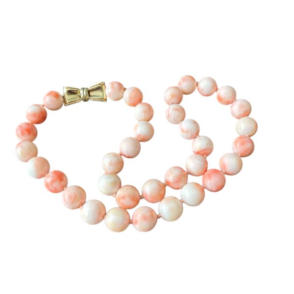 Collier en Perles de Corail Peau d'Ange