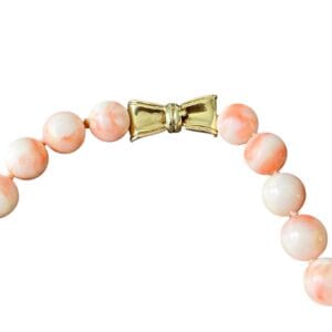 Collier en Perles de Corail Peau d’Ange
