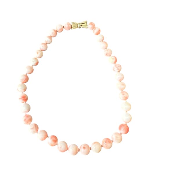 Collier en Perles de Corail Peau d'Ange