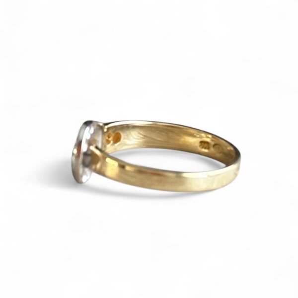 Bague-ceinture en or bicolore 800 millièmes