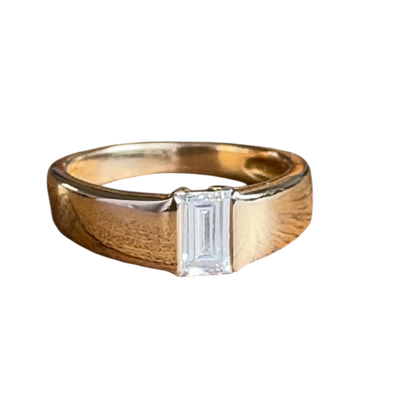 Solitaire or diamant rectangle | Des Bijoux en Or Solitaire or diamant rectangle