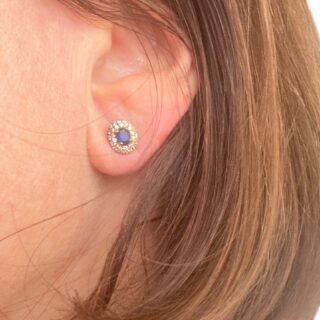 Boucles d’oreilles Marguerite en or 18 carats